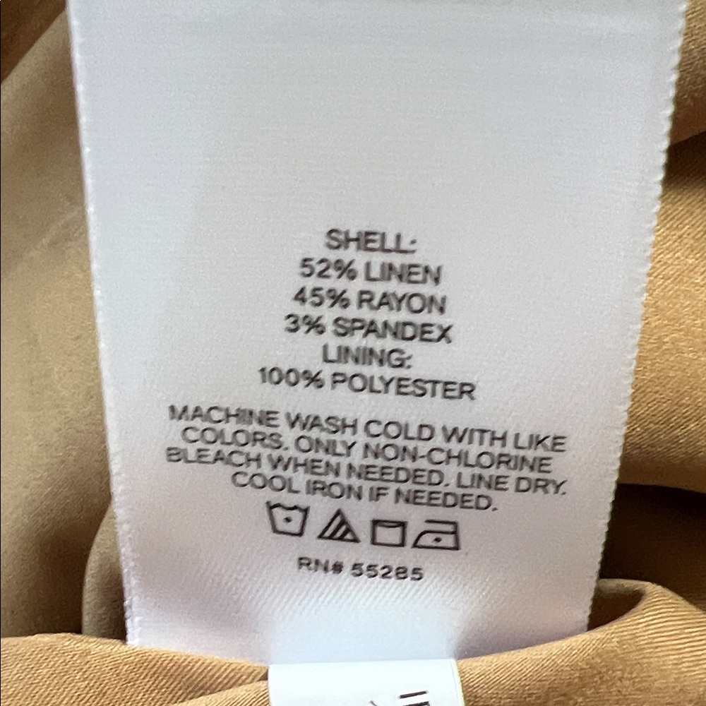 Linen Blend Ruffle Mini Skort - Picture 4 of 4